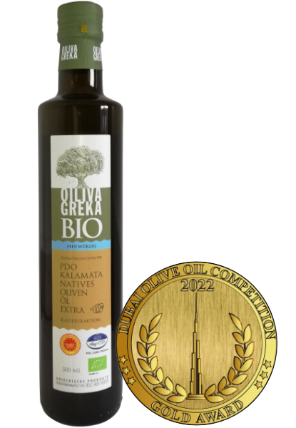 Oiliva Greka BIO Natives Olivenöl Extra - Gold Award 2022