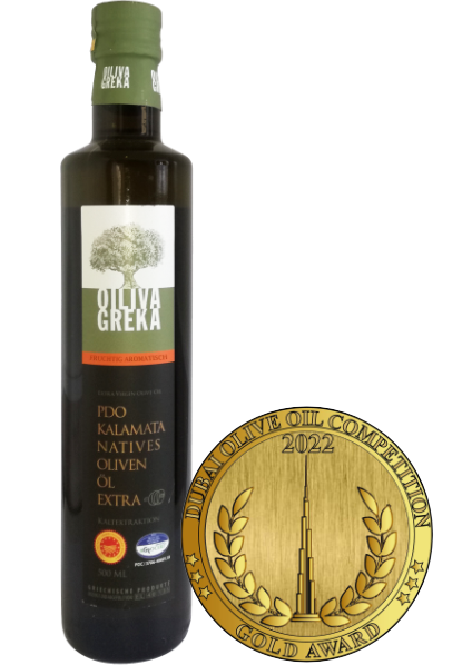 Oiliva Greka PDO Kalamata Natives Olivenöl - Gold Award 2022
